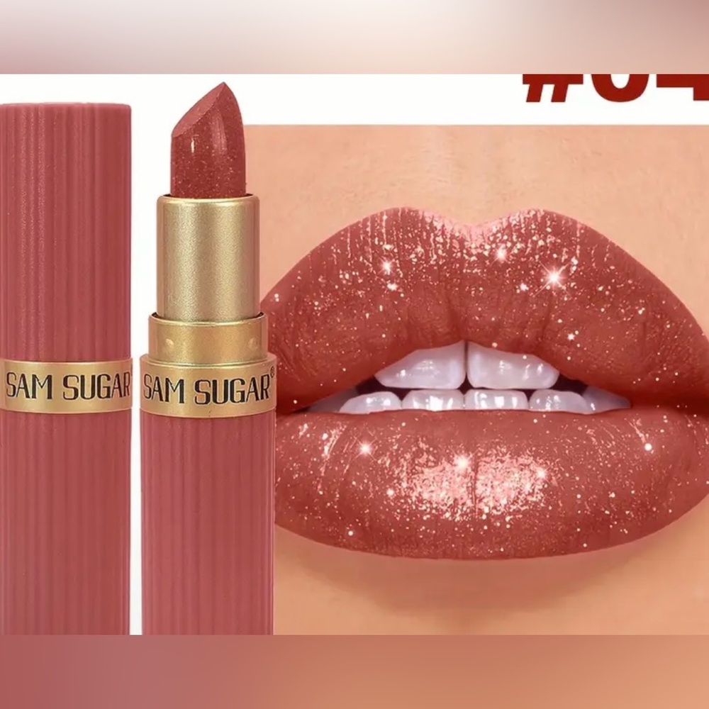 Glitter Lipstick - Sparkling Coral